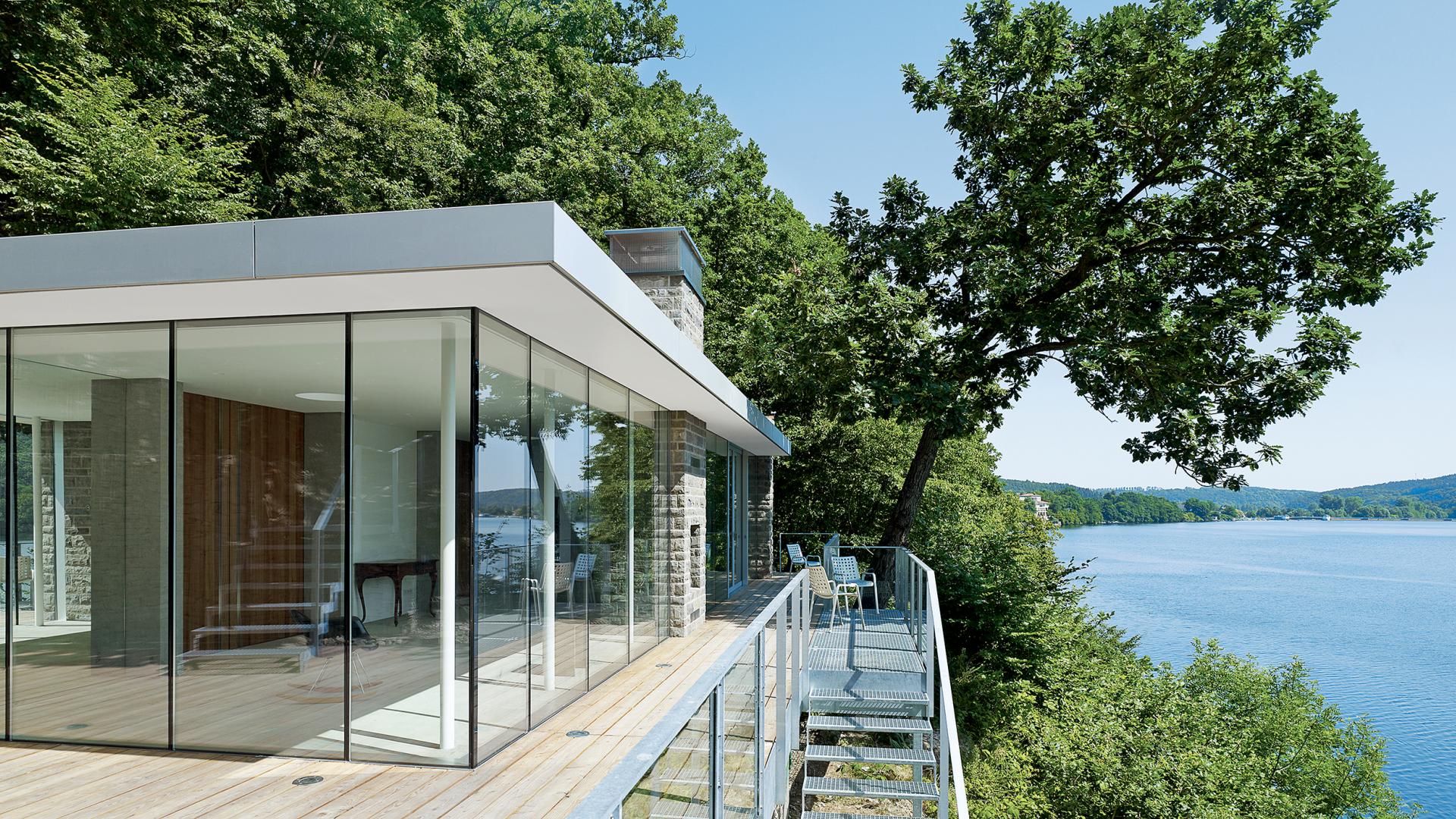Villa avec menuiseries aluminium Schüco